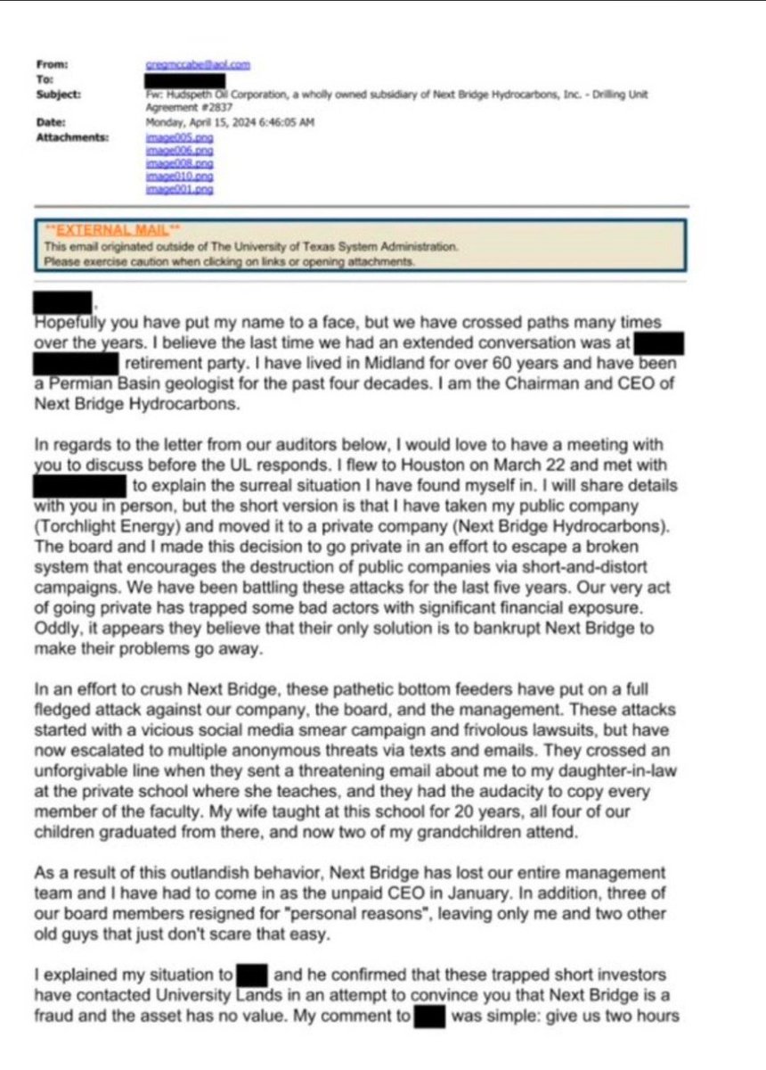 Manuel0321123's tweet photo. 🚨 MMTLP UPDATE

📄 In a surfaced email, Next Bridge CEO Greg McCabe states the move to take the company private trapped short sellers with significant financial exposure. 
💥 He also says he serves as CEO without a salary 
👊He is fighting alleged short-and-distort campaigns. https://t.co/CWcCp2gGlc