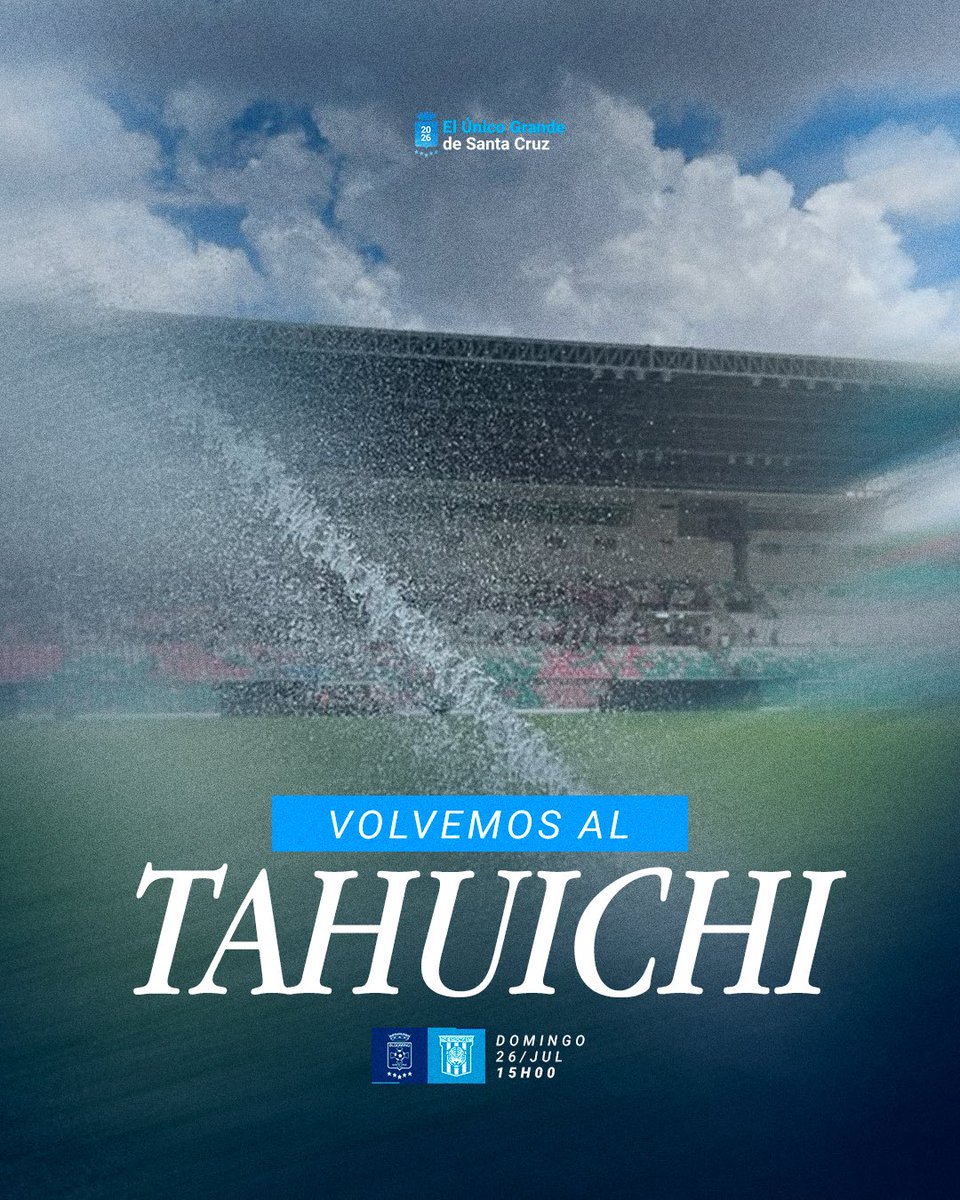 BloomingOficial's tweet photo. ¡𝐄𝐥 𝐓𝐚𝐡𝐮𝐢𝐜𝐡𝐢 𝐧𝐨𝐬 𝐞𝐬𝐩𝐞𝐫𝐚! 🏟️🥁💙
Este domingo todos vamos al estadio, El Único Grande de Santa Cruz necesita el aliento de su hinchada, alentemos más que nunca y vamos por la victoria.💪🏻
📲Adquirí tus entradas a través de:https://t.co/aGGIfHXueH
#VamosAKD https://t.co/oec6Gyrqwj