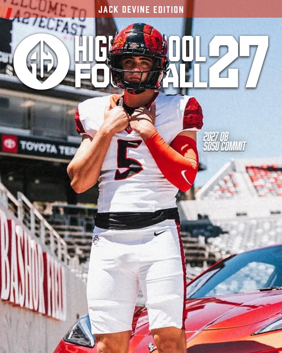 AGEDITS32's tweet photo. HSFB27 Cover Athlete 🎮

2027 QB Jack Devine is a name to know. SDSU’s future signal-caller has serious upside. 🏈📈

@JackDevine2027 https://t.co/c16FaVRqC2