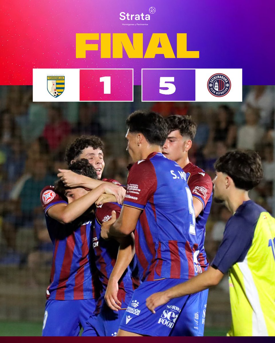 CDExt1924's tweet photo. 𝐅𝐈𝐍𝐀𝐋 𝐃𝐄 𝐏𝐀𝐑𝐓𝐈𝐃𝐎 💙❤️

⚽️ Iker Burgos
⚽️ Yael
⚽️ Ángel Rodríguez
⚽️ Juancho
⚽️ Marco Manchón 

#TorremejíaExtremadura #Pretemporada https://t.co/JfNVu93A7x