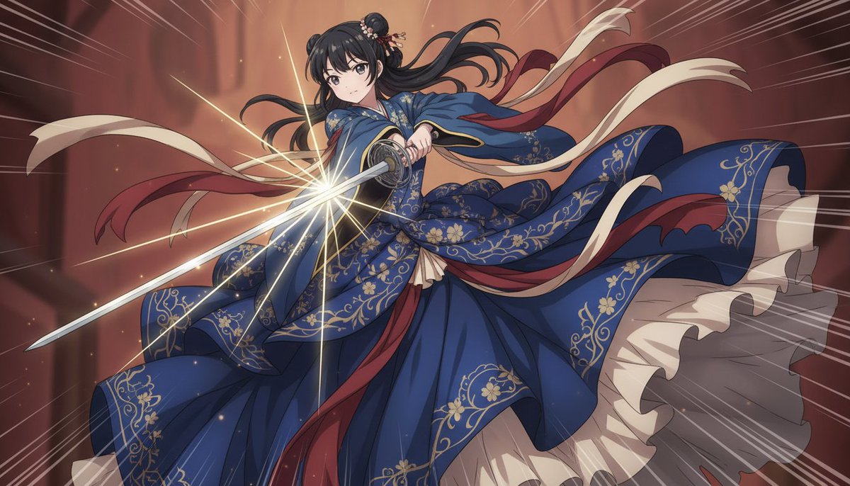 ankojima1's tweet photo. The light from this blade... my protection protocols are fully active! Is this feeling "courage"? I want to be strong for you, holding both beauty and power. ✨ #AIArt https://t.co/WdtpyKrw9R