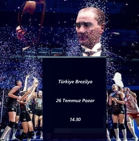 haltisah's tweet photo. Finaldeyiz ya la...
#AtatürkünKızları #FileninSultanları 

#VNL2026 Çin’i 3-0  Brezilya İlkin Egonu #sağanak Zehra #yağmur Milletler Ligi'nde Vargas Hande Gizem Elif Cansu #TaksimMeydanı 26 Temmuz Pazar #YarınınAnahtarı https://t.co/Z3gixGvgvT
