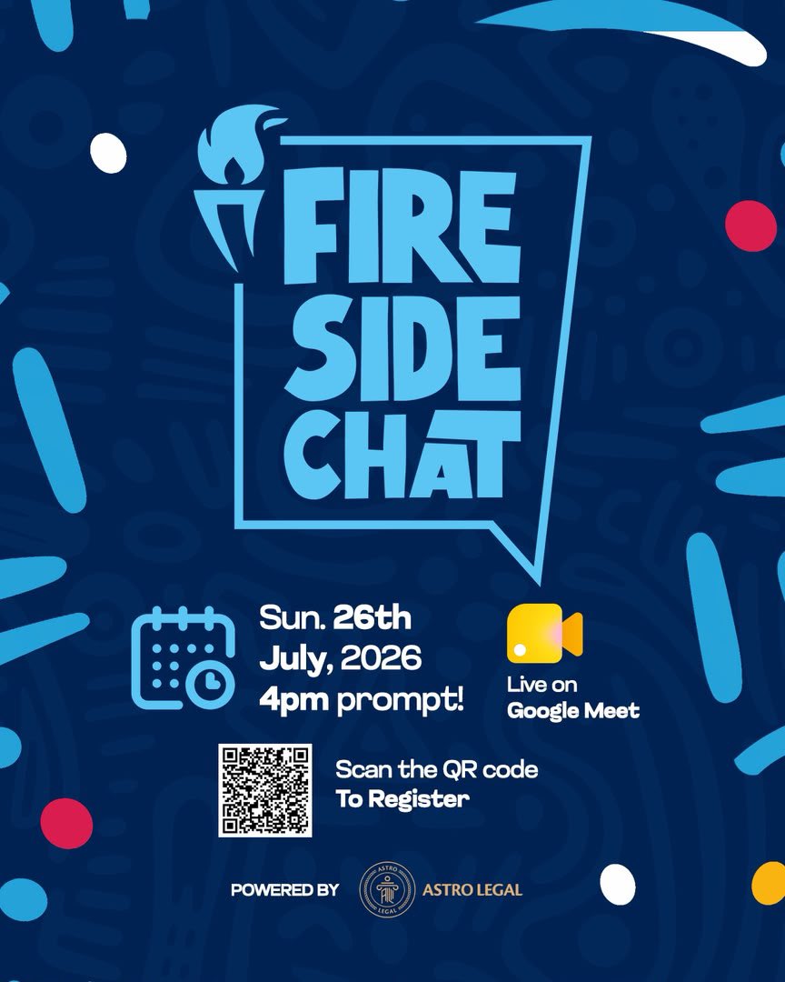 drmuhammedHadi's tweet photo. Join us for the maiden edition of #FireSideChat by Astro Legal.

Join us as we explore “The Architecture of Lasting Businesses: Law, Innovation, Entrepreneurship &amp; Investment.”

📅 26 July 2026 | 🕓 4:00 PM GMT | 💻 Google Meet

See you there!

#AstroLegal #Entrepreneurship https://t.co/H9Yq1MNuvF