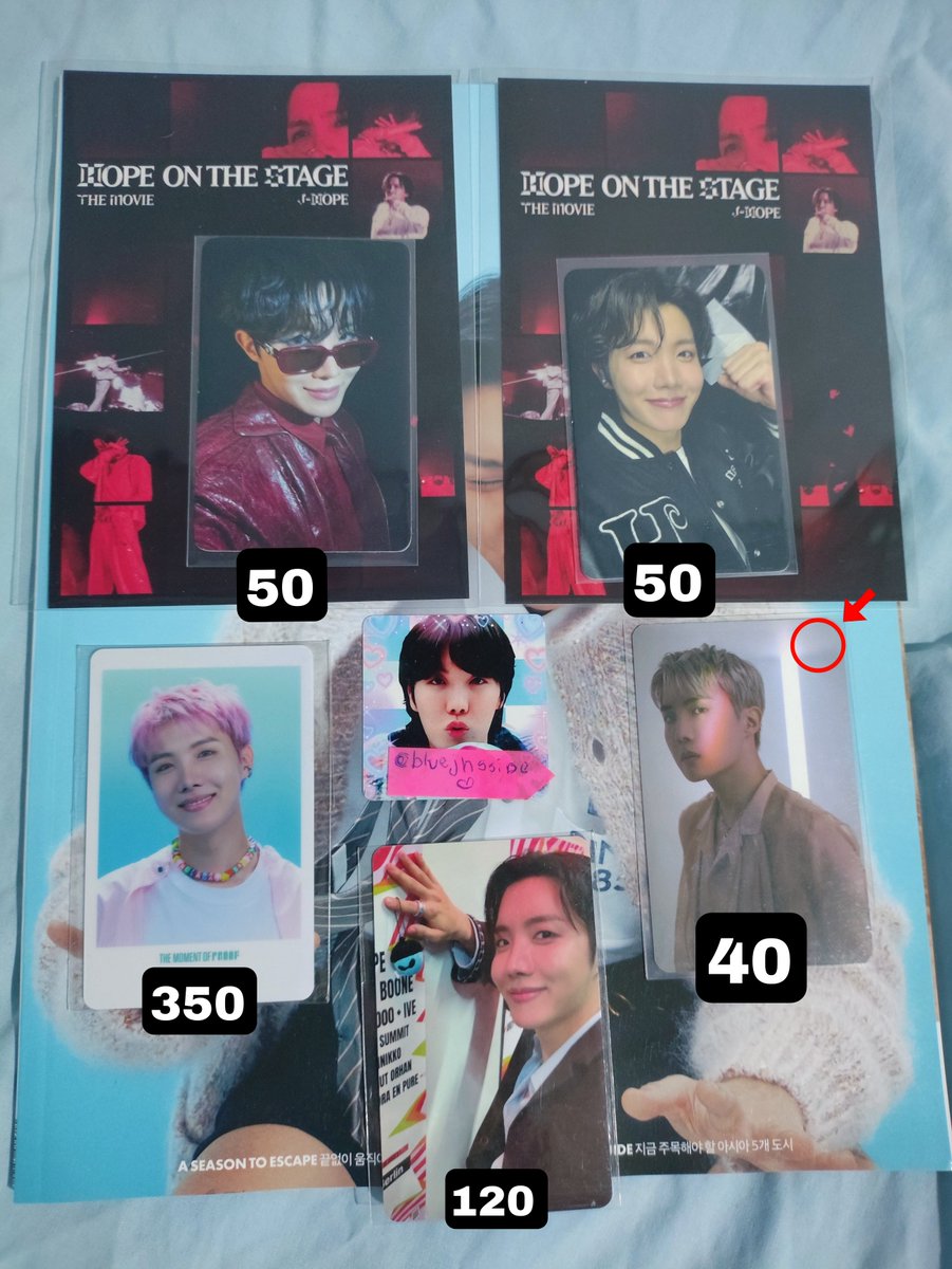bluejhsside's tweet photo. VENDA/VENDO
j-hope • pob proof collector • ld m2u proof • pob charm of hope • hope on the stage cinema 

• pobs LACRADAS
• valor SEM frete (superfrete)
• vídeos no privado
• xôpee: https://t.co/Ua6oipseIK

⭕ AVARIA (risco no verso)
❌ DISPENSO COMPRADORES SENSÍVEIS https://t.co/1OSTkjc7o7
