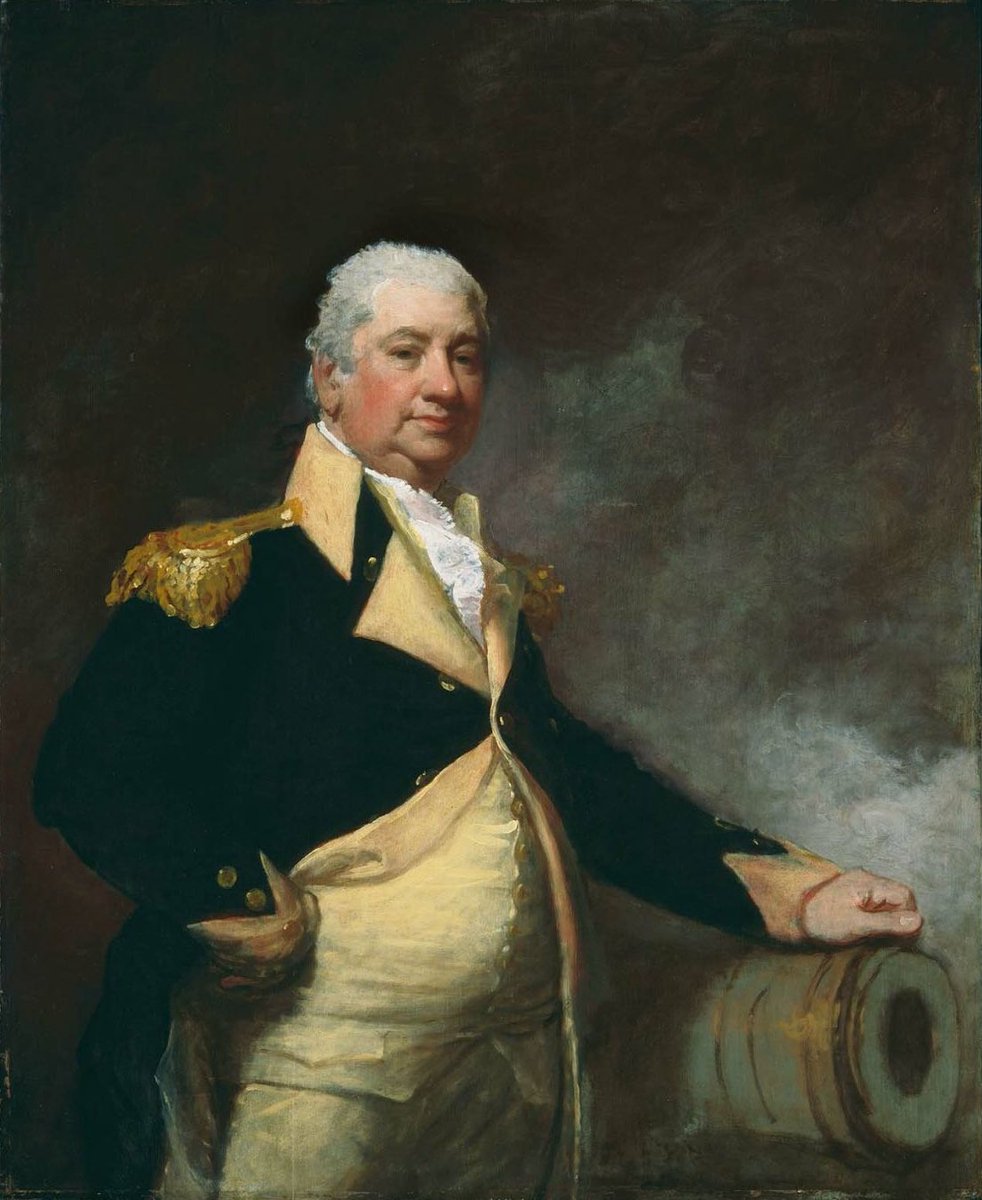 HistoryWJacob's tweet photo. In the last week of January 1776, a weary Henry Knox arrived at the American siege lines outside of Boston.

Ten brutal weeks in the frozen wilderness behind him.

He had just accomplished the impossible. 60 tons of artillery. Hauled over 300 miles. In the dead of winter. Across a lake, over freezing rivers, through waist-deep drifts of snow. He had protected the guns, kept the men fed, kept the crews from quitting. He did not stop until he reached Washington’s camp.

And instead of sending a camp aide to greet him, it is said that George Washington walked out and welcomed the bookseller in person.

And according to the story, Henry Knox, overcome with exhaustion and relief, began to weep. 

The guns had arrived.

George Washington could drive the British out of Boston.

(This is from the script of Stories of American Legends Episode 5: The Bookseller Who Saved Boston)