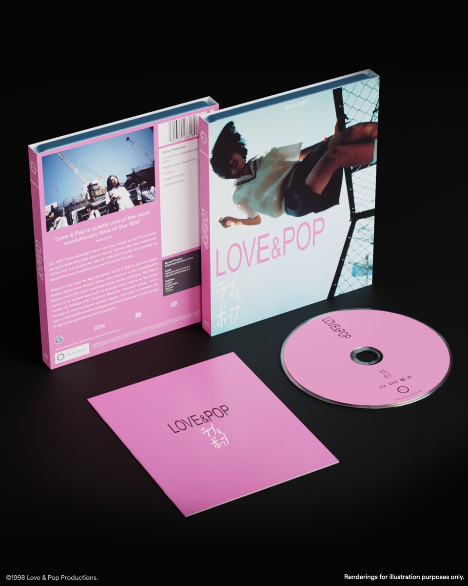 GKIDSfilms's tweet photo. Coming to Blu-ray in North America for the first time ever, own Hideaki ANNO's profound live action feature debut LOVE &amp; POP. Includes a booklet and bonus features never-before available in North America.

Out on 10/6. Pre-order now at the GKIDS Store!
https://t.co/gLStWyMYiz https://t.co/xLqqNqsCzf