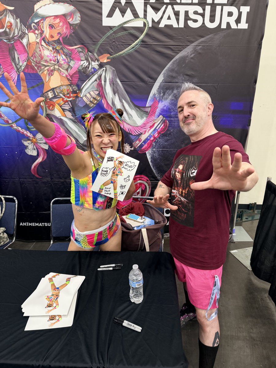 TheChaseDanger's tweet photo. Ayyyyyy @fuwa876 at #AnimeMatsuri She's so chill. https://t.co/4kICChd4vG