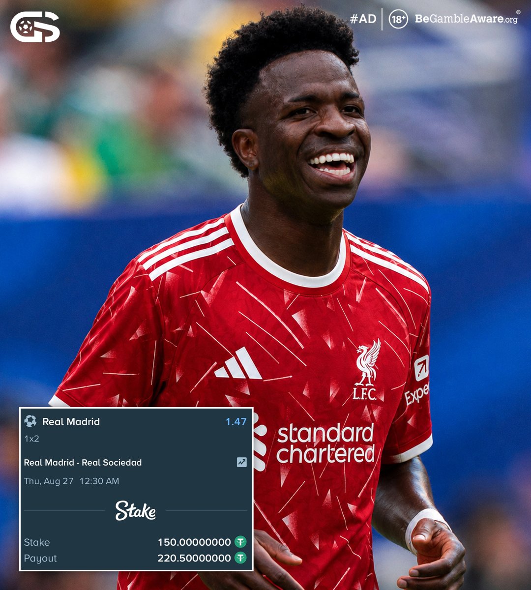 goalsside's tweet photo. 🚨🚨| Vinicius Jr.'s representatives offered him to Liverpool during uncertainty over his Real Madrid contract. Liverpool decided not to pursue the opportunity and never entered talks. 🇧🇷❌

[@JacobsBen] https://t.co/FXr6UcZTbo