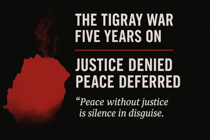 Romhai_H's tweet photo. Day 2091 of the #TigrayGenocide:

Ignoring atrocity crimes does not create stability.

It postpones instability.

Every unresolved crime becomes tomorrow’s grievance.

Every ignored victim weakens tomorrow’s peace.

#Justice4Tigray https://t.co/xyHNhWlz1G