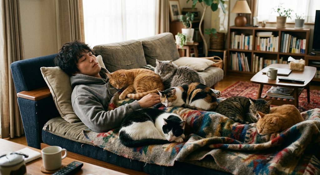 Nicknonstopable's tweet photo. おはようございます☀
今朝は猫に埋もれて苦しんで寝ている夢を見ました笑
ある意味幸せだったのかもしれないです😊 https://t.co/WaeKgvK7Pg