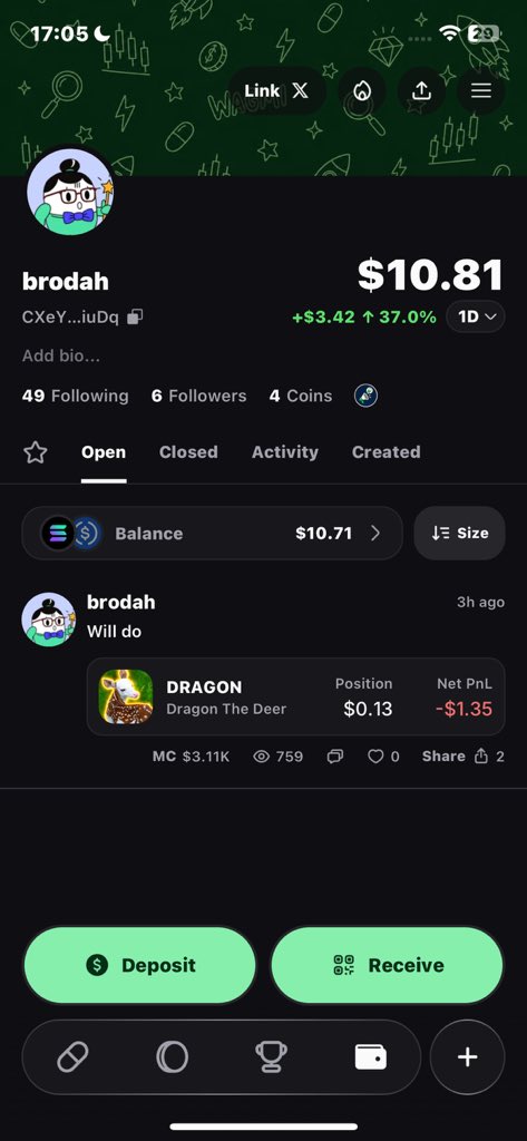 Broth_erra's tweet photo. @slingoorio Started a $5 to $1000 challenge.. we at $10 today.. 3 trades 2 wins ….       I wanna go all in on something… https://t.co/nPM5NVUKLn