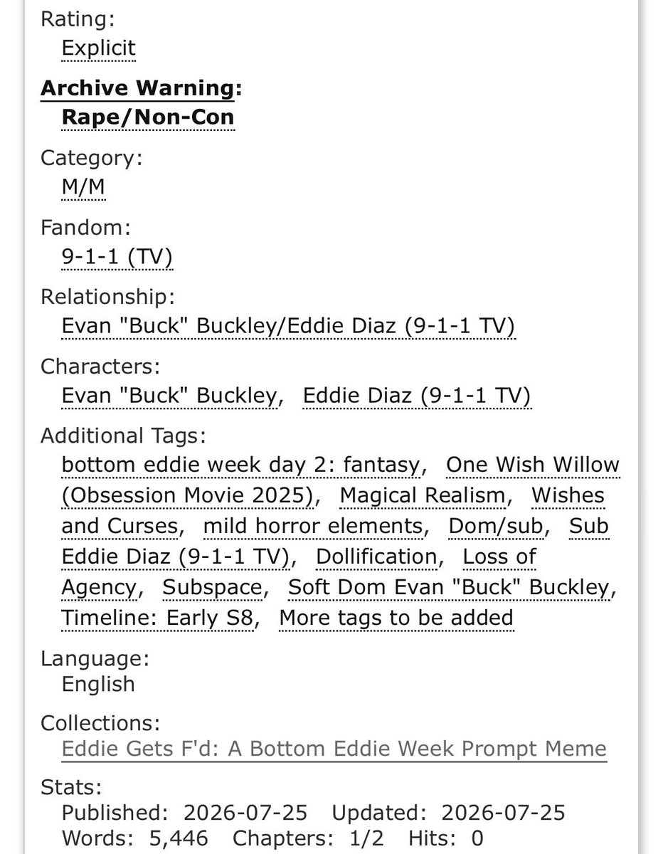 bbhsteeth's tweet photo. with the switch of a blade | ch1: 5.4k words | rated E

the buddie One Wish Willow au for #BottomEddieWeek day 2: Fantasy!

mind the tags 🫡

https://t.co/EuCV8CiBEu https://t.co/6DNZlsTbyq