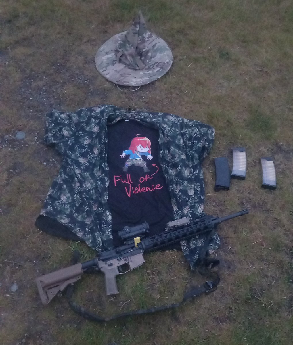 CarlVolt's tweet photo. Planning an absolute banger fit for the second day of Rifle Rampage IPSC Norway Nationals, still can't believe @SonsOfLibertyGW is sponsoring a match in Norway , that's badass https://t.co/KibmnfQ7Cu