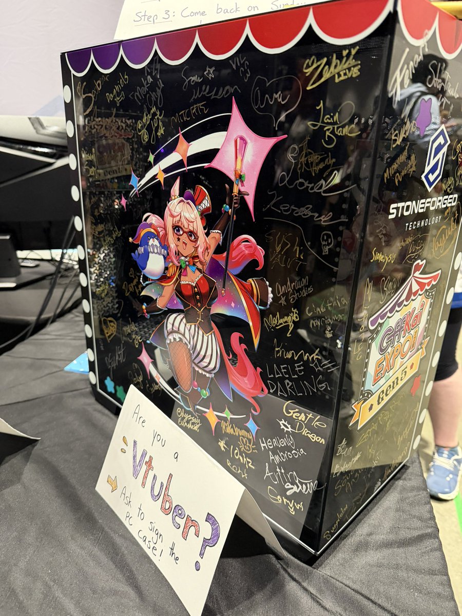 dafooodil's tweet photo. I got to sign this beautiful pc case!! Best of luck to everyone in the raffle! 🍀
@StoneforgedT https://t.co/cR6877xXKR