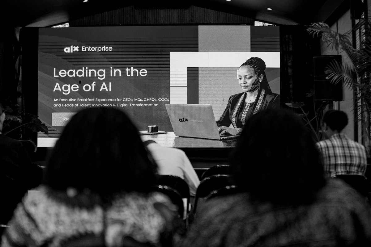IGIHE's tweet photo. Speaking at "Leading in the Age of AI", an executive breakfast hosted by ALX Enterprise at Norrsken Kigali on Friday, ALX Africa Regional Director Nimie Chaylone urged business leaders to prioritise upskilling their existing workforce to help employees adapt to the AI era rather than replacing them.

"If you find someone who is a culture fit and they have skills, but their skills are becoming obsolete, how can we make sure that you are not losing them but literally keeping them while upskilling them?" she said.

Chaylone said organisations must embed continuous learning into the workplace and equip teams with the skills needed to thrive in an AI-driven economy, while ensuring AI is adopted responsibly.