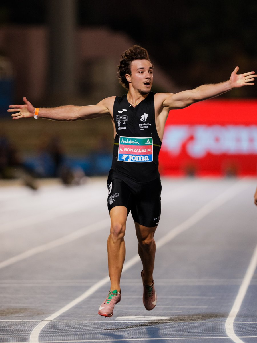 atletismoRFEA's tweet photo. 400 m 🚹 #CEatletismo #Málaga2026

1ª   Ángel González ⏱️ 45.91

El madrileño saltó al estrellato hace pocos días en Madrid (Vallehermoso) al ponerse  líder 🇪🇸 del año
👉Con 22 años logra su primer título absoluto

📺 @teledeporte
📺 https://t.co/XeseoJtJJG multipantalla (concursos)
📊 https://t.co/Y3ajXEhHuC
📸 https://t.co/JxsAZY2smn