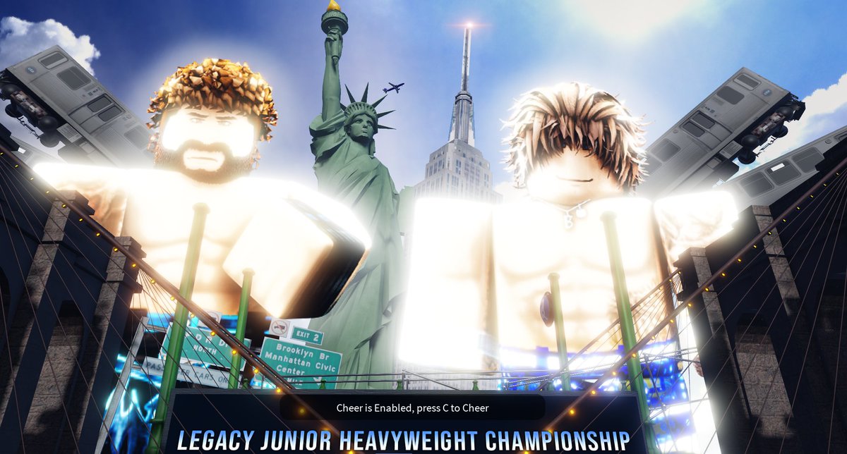 IWA_RBLX's tweet photo. #IWASummerTour: UWE NIGHT!

INVITED Federation @LEGACYONRBLX's JUNIOR HEAVYWEIGHT CHAMPIONSHIP is ON THE LINE up next as #CubertDiaz pulls DOUBLE DUTY and goes up against #KrexNova!

After an INTERESTING MATCHUP... Krex Nova is now your LEGACY JUNIOR HEAVYWEIGHT CHAMPION!

TUNE IN LIVE: https://t.co/6Llh1xbsEM