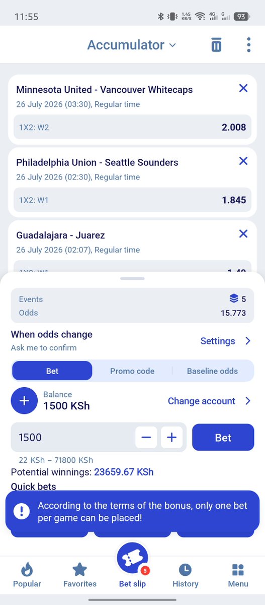 Sable_hart's tweet photo. @paripesa I have tried redeeming and using the bonus it has not gone through. It keeps telling me to "only one bet per game can be placed" what was wrong with my selection? https://t.co/vx2Oo4v2aB