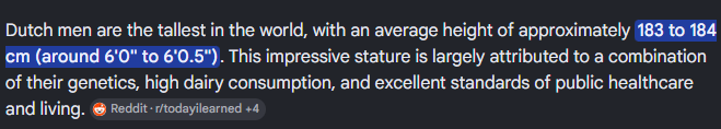 DeletedSchmee's tweet photo. @amrinow @Fried__rice6258 There's a reason why westerners are taller than asian people ( specifically south asian) due to their diets which mainly consist of red meat and dairy products. Compare the average height of an indian to a dutch man https://t.co/KM9Fi36E9U
