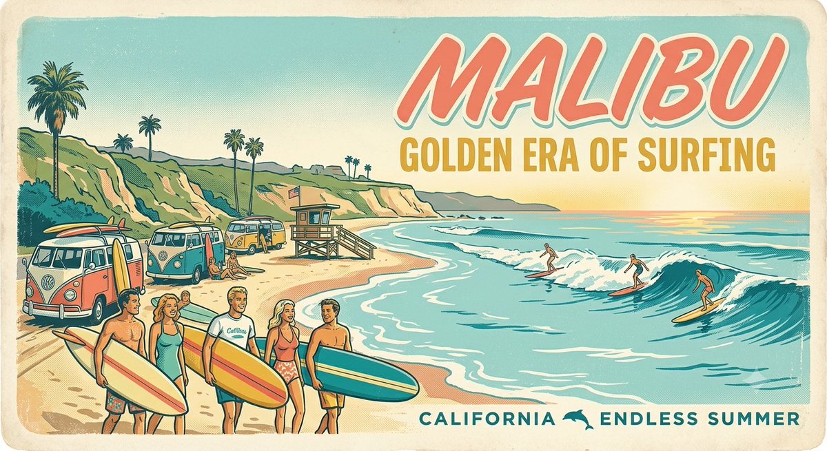 surfreportbr's tweet photo. Malibu não é apenas uma praia, é um dos berços da cultura do surf. Entre longboards, ondas clássicas e o espírito do Endless Summer, nasceu um estilo de vida que continua inspirando gerações ao redor do mundo. 🌊🏄‍♂️

#Malibu #California #Surf #SurfCulture #Longboard #EndlessSummer #SurfLife #Wave #Aloha #SurfReport