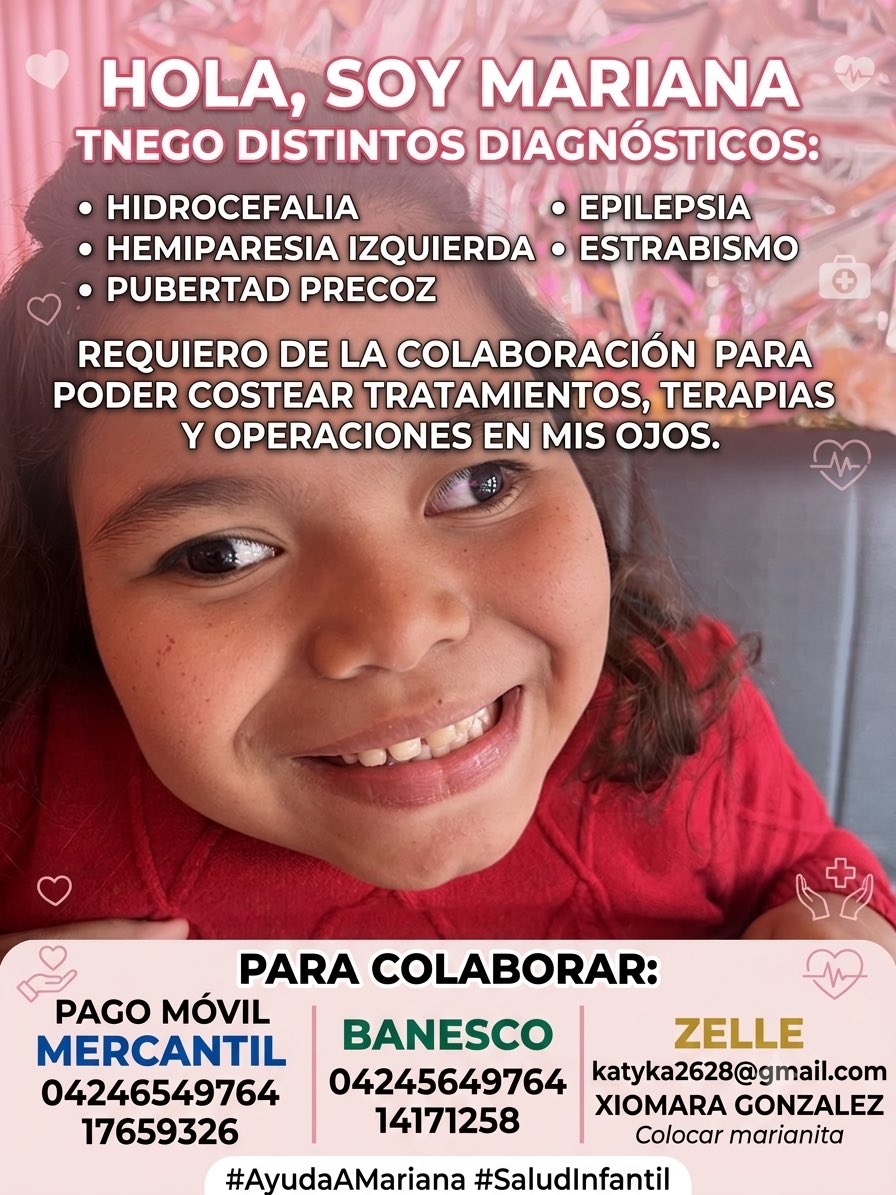 mariani87784922's tweet photo. Ruego por mi salud no m han colocado la ampolla q m corresponde decapeptyl ,ya q no la hay en donación y hay q comprarla tiene. Un costos de $450 faltan $300 por favor cada aporte suma 🙏

Pago móvil
Mercantil
04246549764
17659326

  https://t.co/TT0TD1uKpD https://t.co/p86igS3WX6