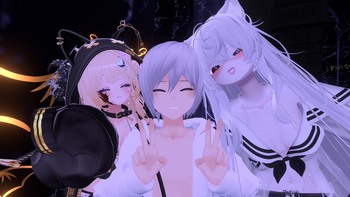 ZIKroid's tweet photo. デルソアフター写真の続き
ペア接客はまだ受けたことないので本営業で接客してほしいーよーー
#VRCDST #でるそきたぞ https://t.co/06CSKHgdKV