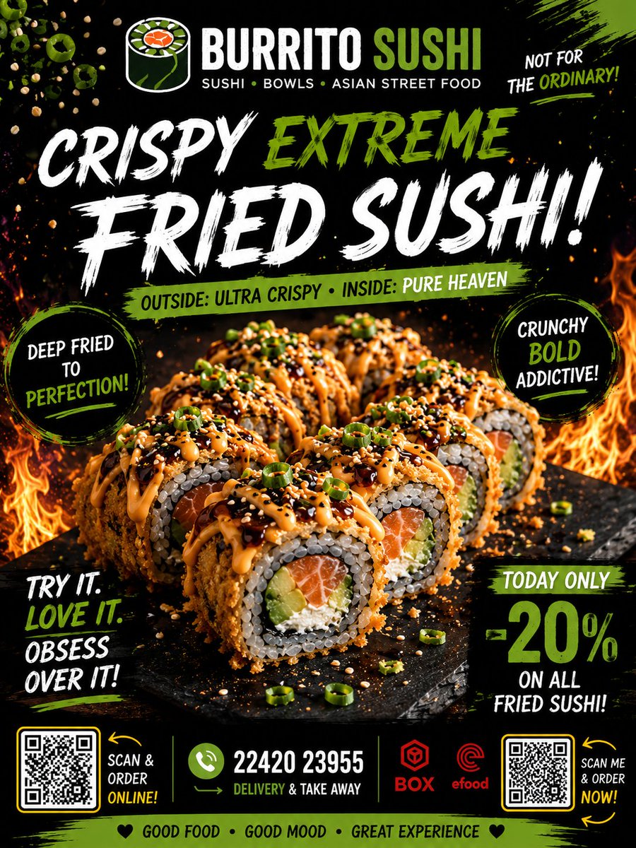 pizzacon's tweet photo. Crispy fried sushi, extreme flavor explosion https://t.co/FiibUBZXPK https://t.co/GOFmwm6tfr