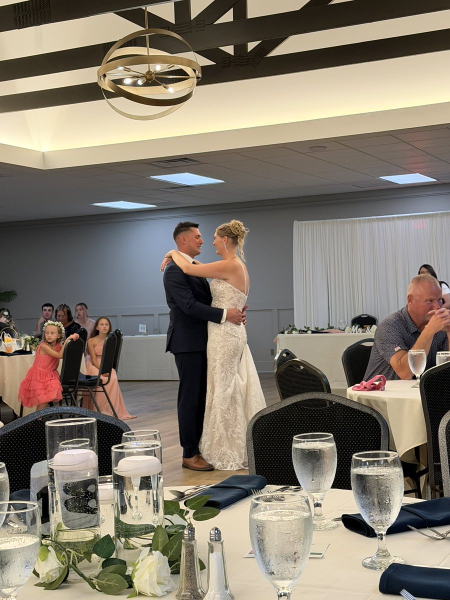 coach12davis's tweet photo. Very humbling&amp;I’ve been honored to officiate some of my players’ weddings. Last night I had the privilege to marry Kaylie&amp;Taylor, these 2 awesome people&amp;amazing couple! So fun celebrating those two w/former players! Great laughs&amp;stories! Love you all&amp;congrats Kaylie and Taylor! https://t.co/di7BTIijYX
