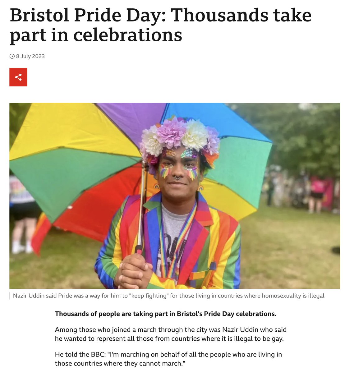ripx4nutmeg's tweet photo. This guy has featured in NINE separate stories by BBC News since 2023, simply because he's attended Pride events https://t.co/5ZWnyNK4tD