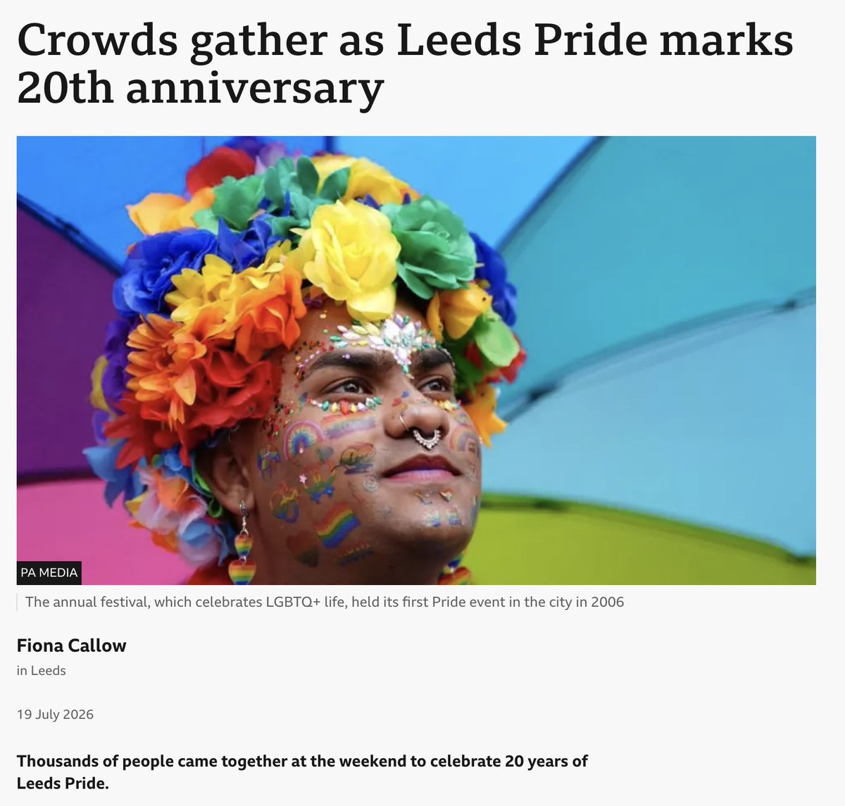 ripx4nutmeg's tweet photo. This guy has featured in NINE separate stories by BBC News since 2023, simply because he's attended Pride events https://t.co/5ZWnyNK4tD