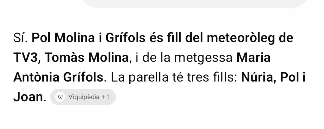 4nazzo4's tweet photo. @mol_polina Mira, Pol, ja que vols transparència pots començar explicant-nos que ets fill d'en Tomàs Molina, qui va ser eurodiputat per ERC. Així s'entén perquè ataques AC mentre calles davant el robatori de diners públics de la DGAIA, oi? Voilà. #PSOEsquerra #botiflERCs https://t.co/52z9WILFQk