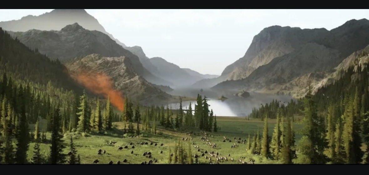 Doomscrll's tweet photo. @SnapBlastPLAY It’s unfortunate and disappointing that they didn’t deliver what was shown when the game was announced, a vast world with different biomes filled with life. The end result was lame and stale imo. https://t.co/vJDVE3X0Qv