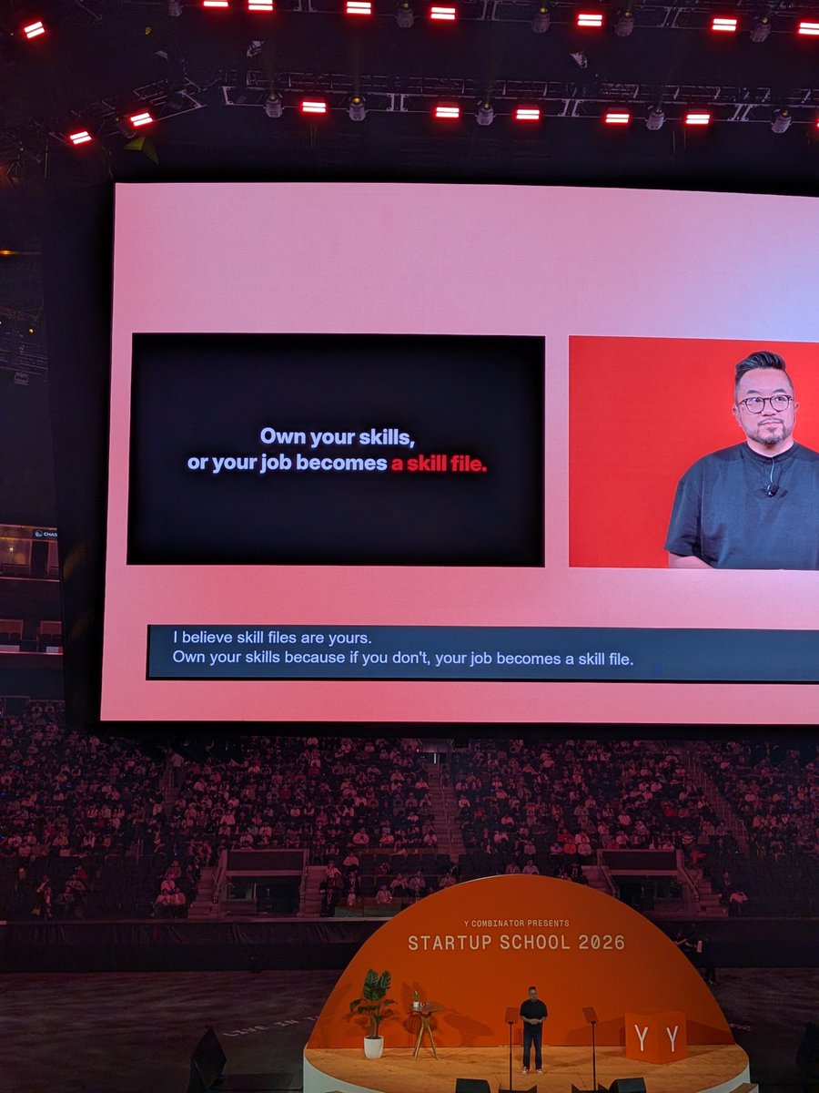 browseragentgal's tweet photo. Strong, powerful talk and messages by @garrytan @ycombinator 

"If you have to redo the same thing again manually you have failed"

"You can fly now, not metaphorically, mechanically."

"Its all made up but you get to make it up"

#YCSUS https://t.co/NhLapvQTbg