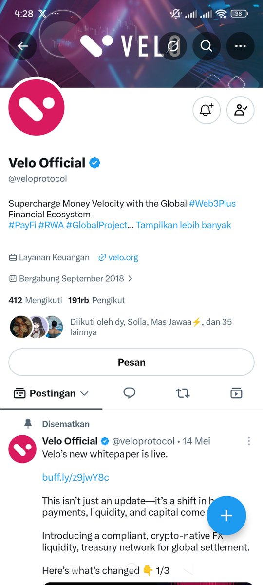 vyurixtaa's tweet photo. @CryptBrice @capinfra_io @veloprotocol @xiiid_official Following ✅🔥 https://t.co/IvpJAC0deC
