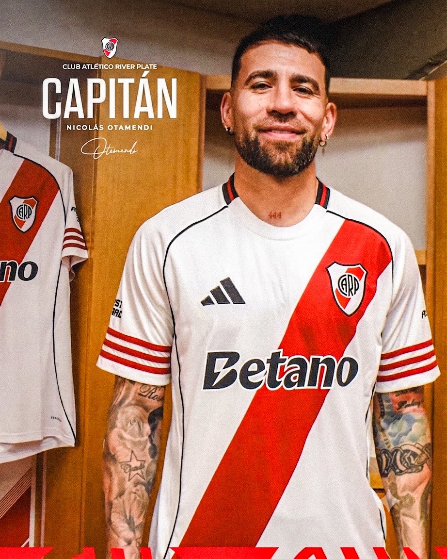 sudanalytics_'s tweet photo. ©️🇦🇷 NICOLÁS OTAMENDI YA SERÁ TITULAR Y ES EL NUEVO CAPITÁN DE RIVER PLATE. https://t.co/gcaB6R9WG6