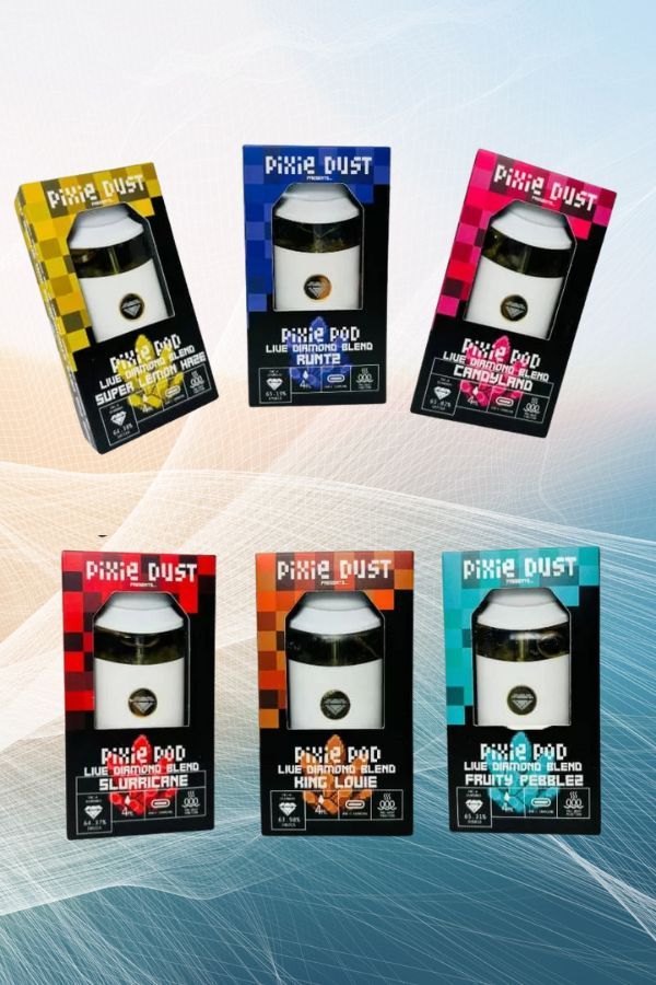PhenomWellCBD's tweet photo. In stock: the Pixie Pod — a 4ml THCA disposable. THCA diamonds + Delta-9 on a ceramic coil, USB-C rechargeable, in indica, sativa, and hybrid. 21+. Lab results on the page. In store at 704-B Jake Alexander Blvd. W., Salisbury, and https://t.co/VT2hgHQl1m https://t.co/tqfosBLs0e
