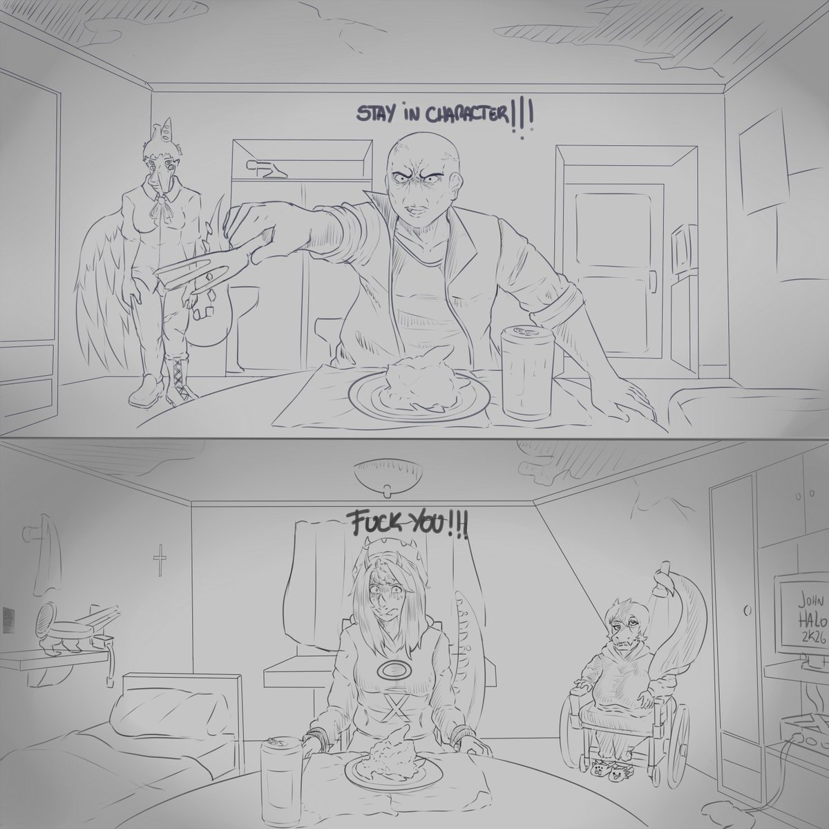 BadFidhell's tweet photo. when i saw the movie i really needed to do this... 
this time there is no render because...uhhhhh yeah
#snootgame #backroomsart #dinosaur https://t.co/hHZgunvO6y