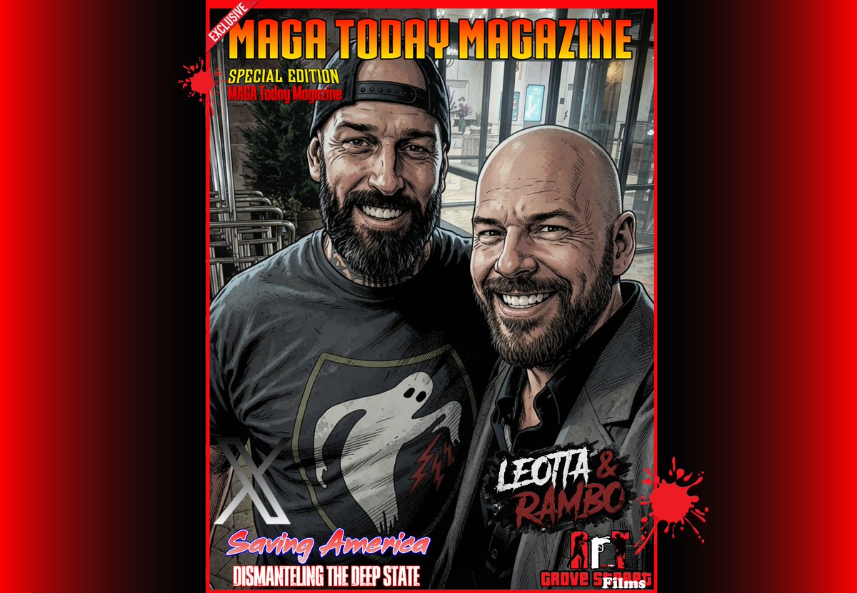 GroveStreetFilm's tweet photo. For: @TheMrLeotta &amp; @RamboAndFrens 💪🙌🔥 Hope you like it gentleman! #MAGATodayMagazine #GroveStreetFilms https://t.co/8Dte2hdaq7