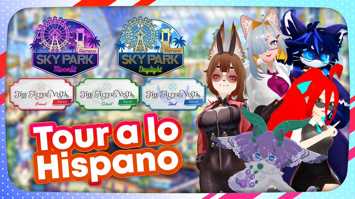 VrUranicthewolf's tweet photo. ✨ ¡ÚLTIMO DÍA DE TOURS EN LA VKET! ✨
¡Llegamos al último día! 🎉 Acompáñame junto a los Embajadores Hispanos en nuestro último tour para explorar este evento! 🌎 (6PM CST)
🎥 ¡Los espero en Twitch!
🔗 https://t.co/SPNzi3PQgV
#Vket #VirtualMarket #VRChat #Twitch #Streaming https://t.co/veW4WbrQJV