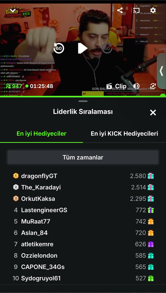 berlindefener's tweet photo. Kick platformunda 20 bin takipçisi olan bu kişinin aldığı 2.5 milyon TL'lik bağışlar şüphe uyandırıyor. Yüksek takipçi sayısına sahip içerik üreticilerinin dahi ulaşamadığı bu rakamlar, kredi kartı dolandırıcılığı ve kara para aklama şüphesini doğuruyor. Bu duruma acilen müdahale edilmesi gerekiyor.