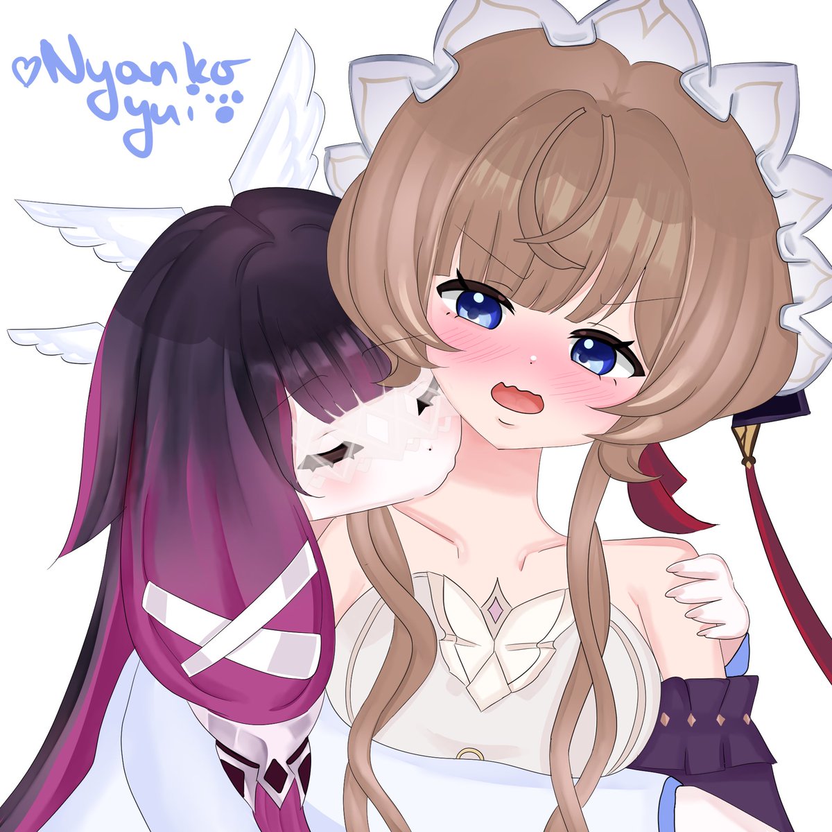 _nyankoyui_'s tweet photo. Smoochies #sandbina #columbina #sandrone https://t.co/sHs6WKfFv4