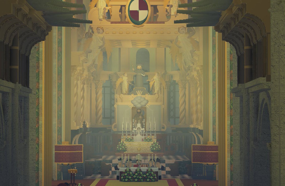 RO_European's tweet photo. Before the closing and solemn blessing, another very traditional and beautiful moment took place. The traditional hymn in praise of the Holy Apostle Santiago, "Himno al Apostol Santiago" connected to the Bota Fumeiro - a large censer.

DEO GRATIAS! https://t.co/E4qwQB5iOr