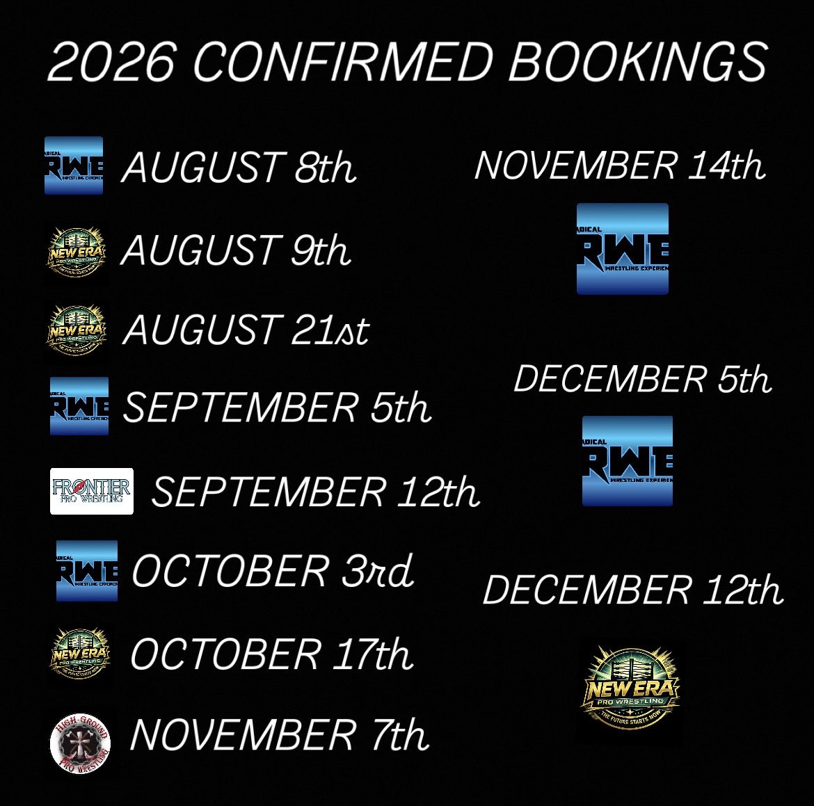 Rocco_Wrestling's tweet photo. Confirmed dates for the remainder of the year, but always looking to add more. Commentary, Backstage Interviews, you name it, Iβm available!
π§: Shoot me an email, or just message me directly
#ProWrestling #WrestlingCommentator #BackstageInterviewer #WrestlingTwitter https://t.co/ida2XthgAu