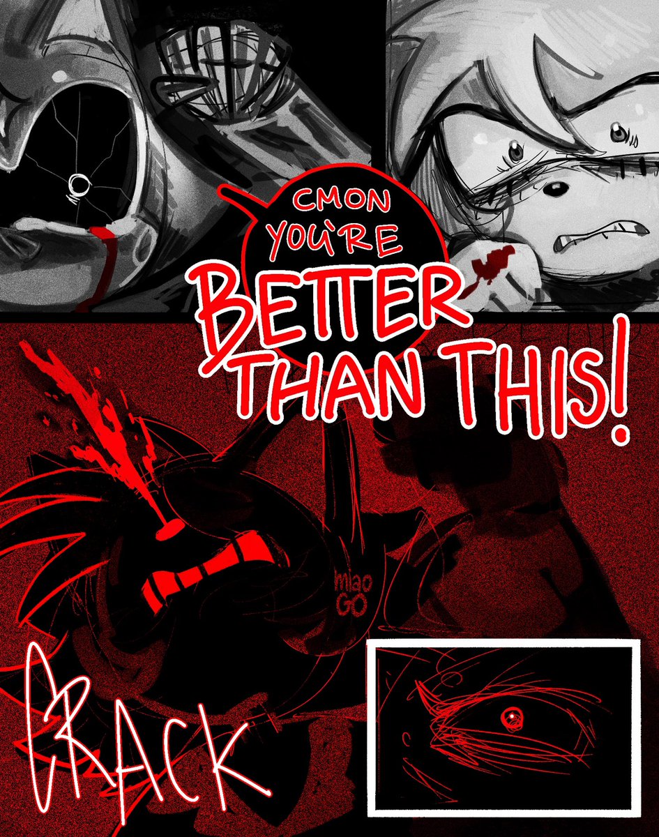 MiaoGo06's tweet photo. DeadCode Au pt 89
- Better than this / I (don’t) know what I’m doing.
#Sonicthehedgehog #MetalSonic #AmyRose #DeadCodeAu https://t.co/LdcEbwPY3F