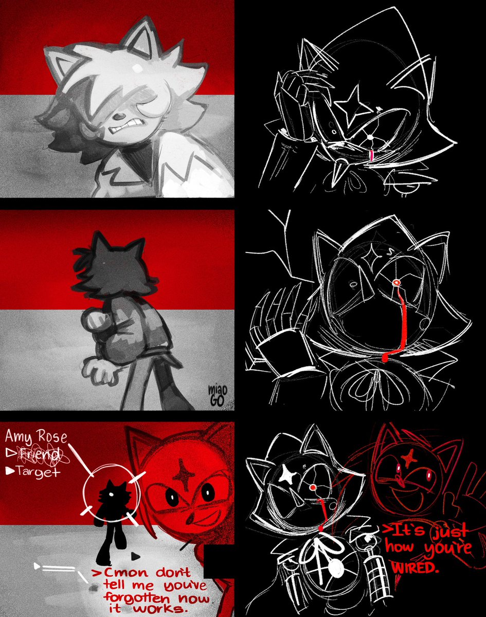 MiaoGo06's tweet photo. DeadCode Au pt 89
- Better than this / I (don’t) know what I’m doing.
#Sonicthehedgehog #MetalSonic #AmyRose #DeadCodeAu https://t.co/LdcEbwPY3F