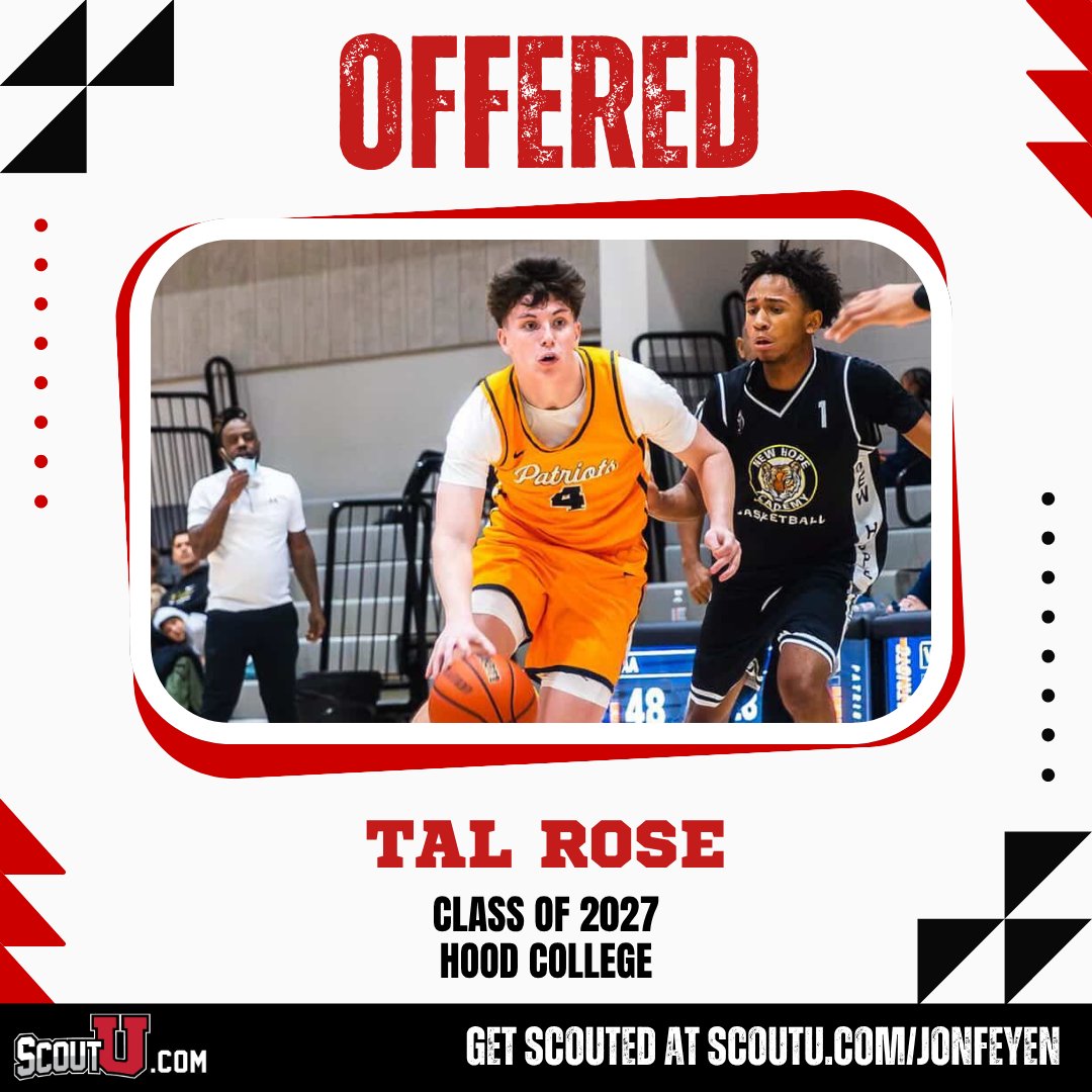 ScoutUrecruit's tweet photo. Congrats to #ScoutUbasketball prospect Tal Rose for earning an offer from Hood College! @TalRose4 https://t.co/Njsny9XxoQ