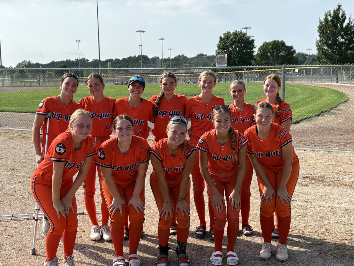 TopGunSTL_Graf's tweet photo. We finish TC Midwest Summer Nationals with a record of 5-1-1 and a Top 5 finish.  This was a great way to end a season where this group of kids battled against the best all Summer and came away with a 38-23-3 record.  We have always believed in taking local kids and developing them and competing at the highest levels. So proud of this group and excited to see what they do during their upcoming high school seasons.  @TBHSSoftball @MustangsSBall @ElsberryAD @LHSCougarsSB @silexr1 you should be proud of these kids and excited about this talented group showing out this Fall! #MACH10 @topgunfastpitch @TCSFastpitch @MidwestPremierS @DiamondAddicts @LineDsoftball