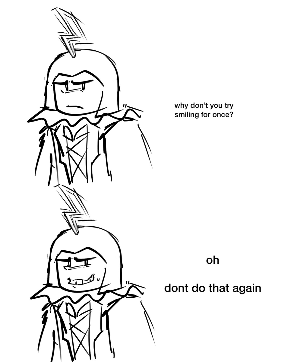 Forsaken_News's tweet photo. 📰Others📰

Here's a little comic panel of Ringmaster smiling.
Made by: @Enoderen 

📢This information comes from the Official Forsaken Server.📢

@Forsaken #forsakenroblox #ringmaster https://t.co/ElAecTcQSh