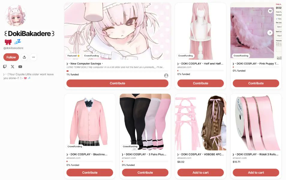 DokiBakadere's tweet photo. ・꒰AUTO-DOKI꒱・
⧽・Reminder that your lil sis has a throne if you want to send her gifts!! Pretty pwease take a look~!!

₊・︶︶︶  ୨୧  ︶︶︶・₊
https://t.co/PBjac7br8h  https://t.co/zh1jmWxIsa https://t.co/izOEUgfwlz