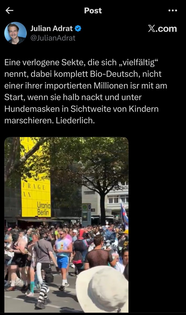 markus_bublitz's tweet photo. Ich kommentiere das nicht weiter. 

Aber diese Partei sollte nicht stärkste Kraft in Berlin werden. https://t.co/5LYy2BdGAG